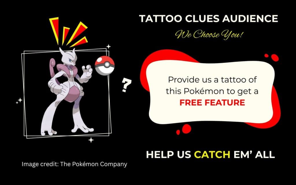 Finding Mega Mewtwo X Pokémon Tattoo