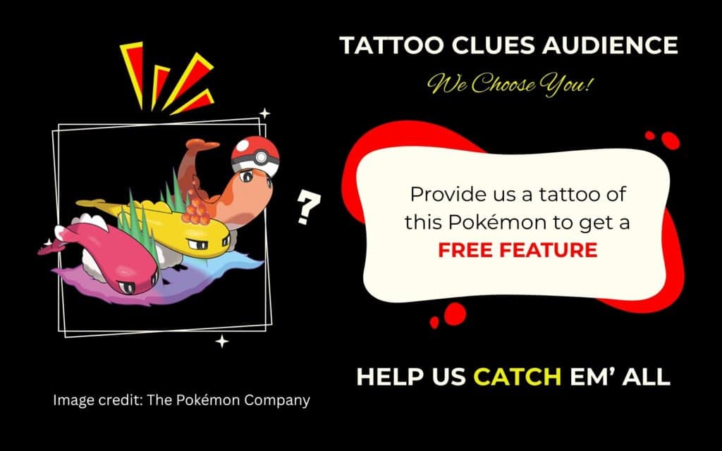 Finding Mega Tatsugiri Pokémon Tattoo