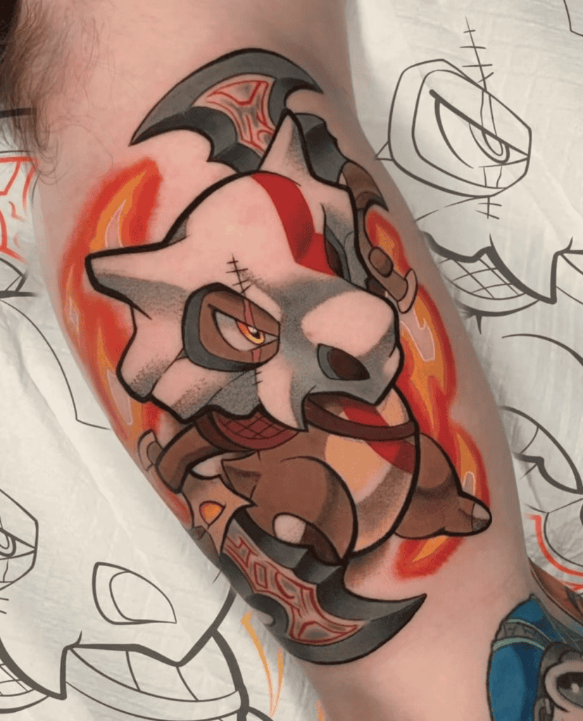 God of War Pokémon Tattoo