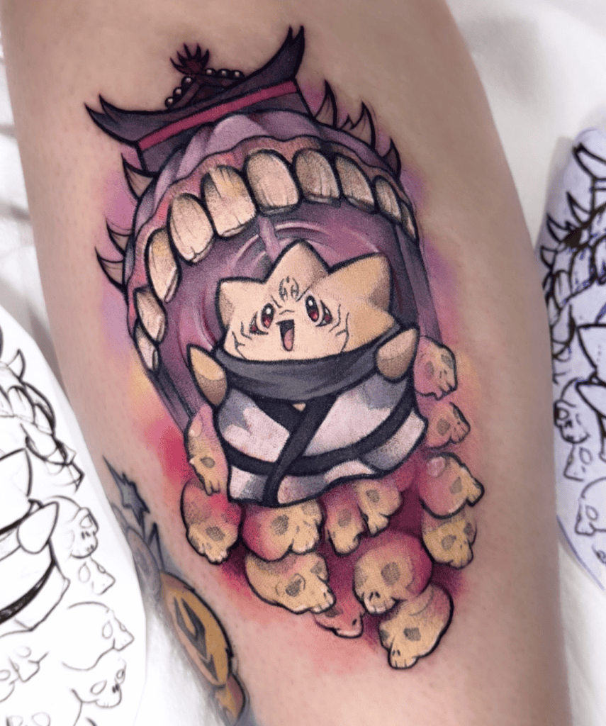 Jujutsu Kaisen X Pokémon Tattoo