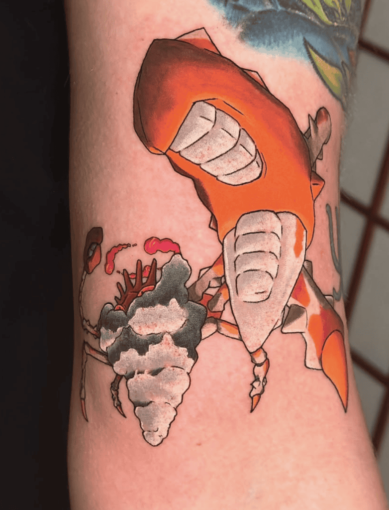 Kingler Gigantamax Pokémon Tattoo