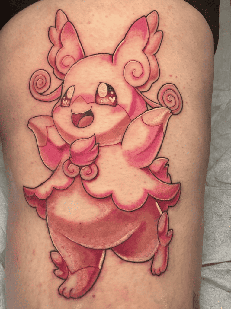 Mega Audino Mega Pokémon Tattoo