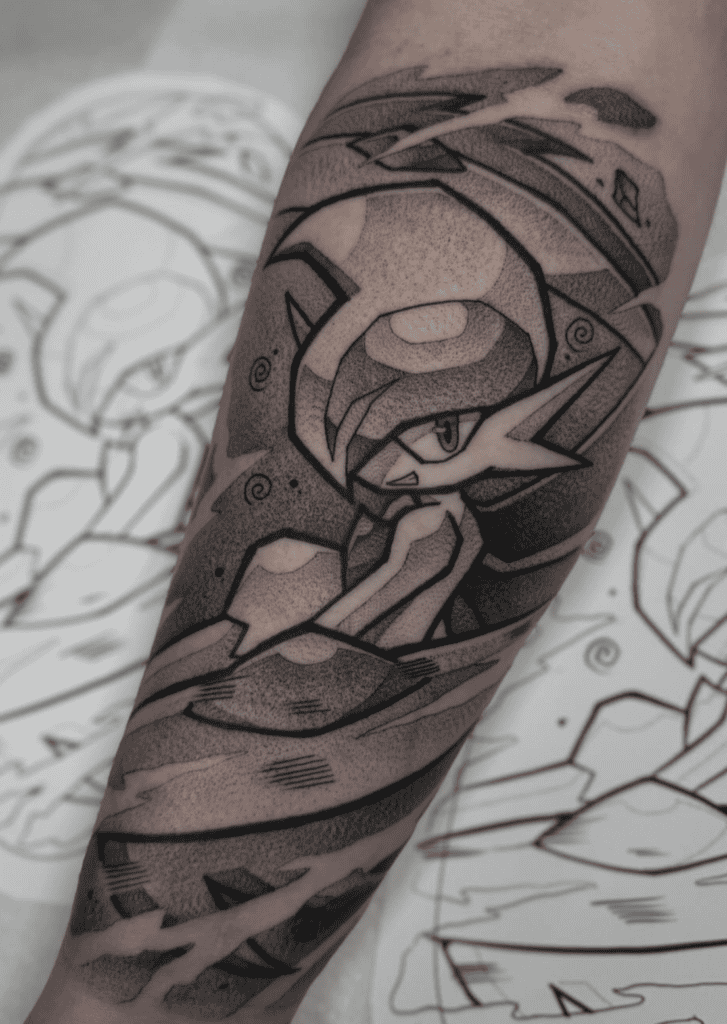Mega Gallade Happy Mega Pokémon Tattoo