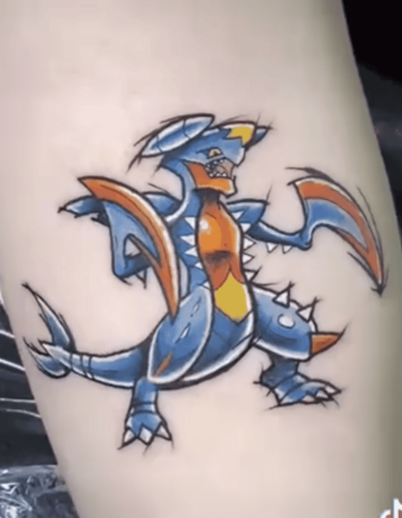 Mega Garchomp Mega Pokémon Tattoo