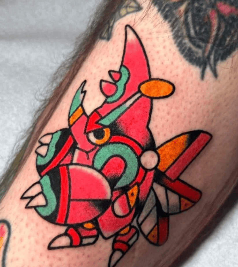 Mega Heracross Mega Pokémon Tattoo
