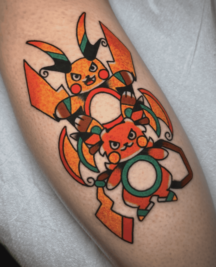 Mega Raichu Y Mega Pokémon Tattoo