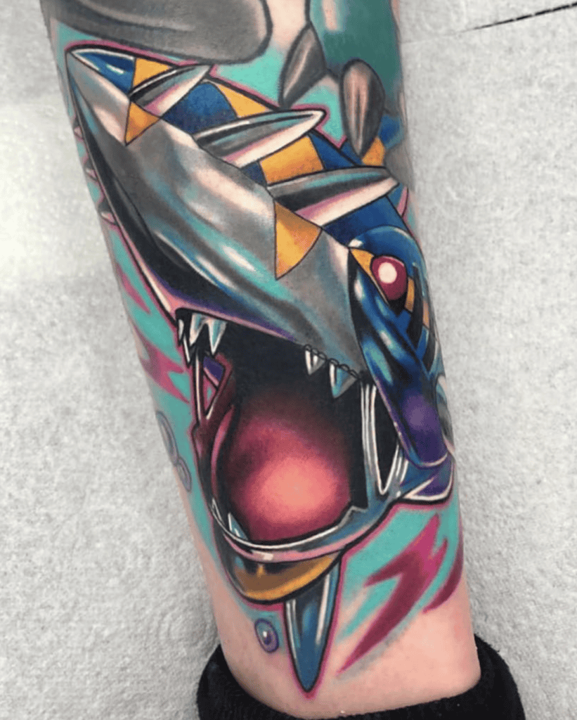 Mega Sharpedo Fierce Mega Pokémon Tattoo