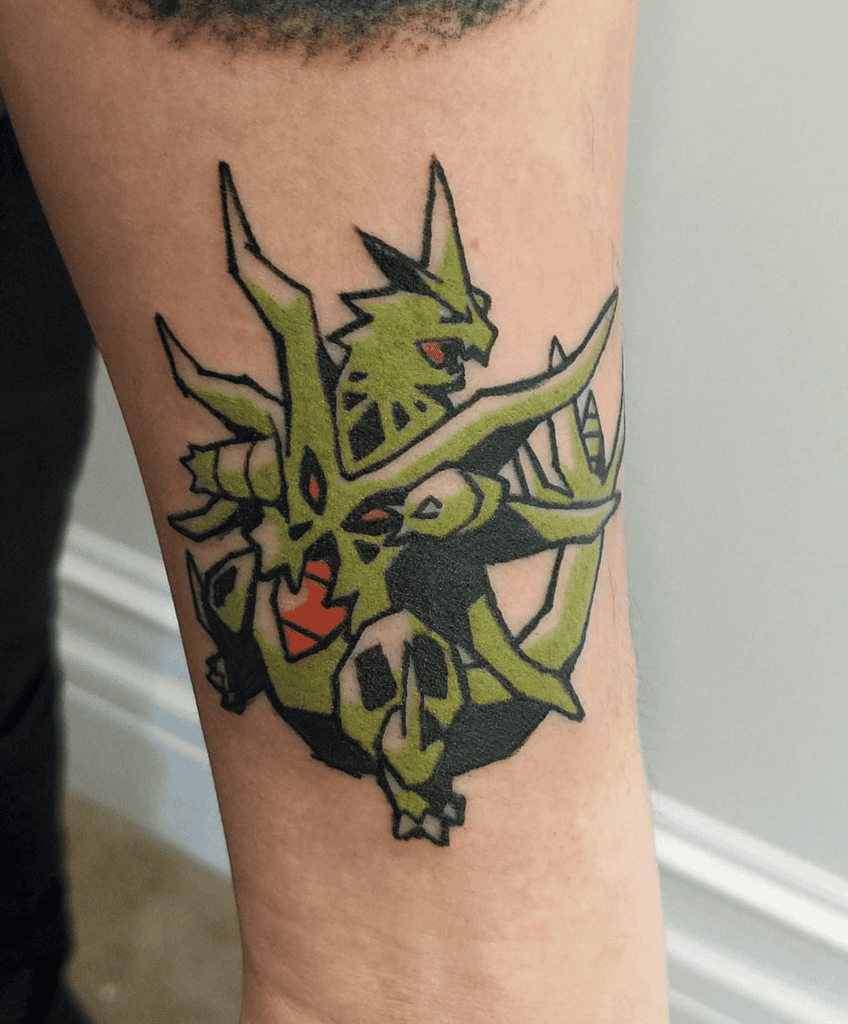 Mega Tyranitar Simple Mega Pokémon Tattoo