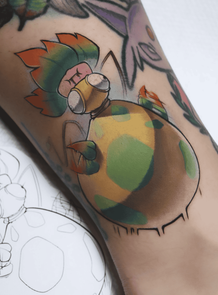 Mega Victreebel Squeeza Mega Pokémon Tattoo