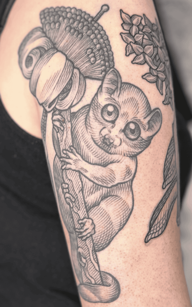 Mouse Lemur Primate Tattoo