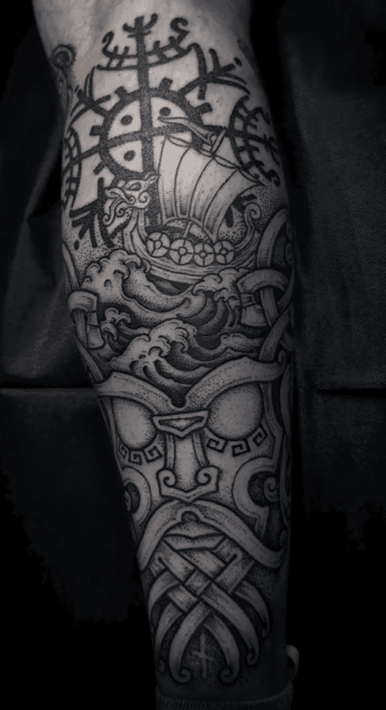 Njörðr Norse Mythology Tattoo