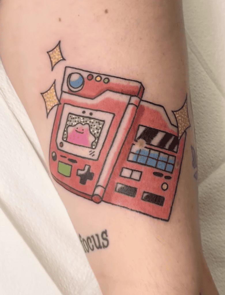 Pokédex Ditto Pokémon Tattoo