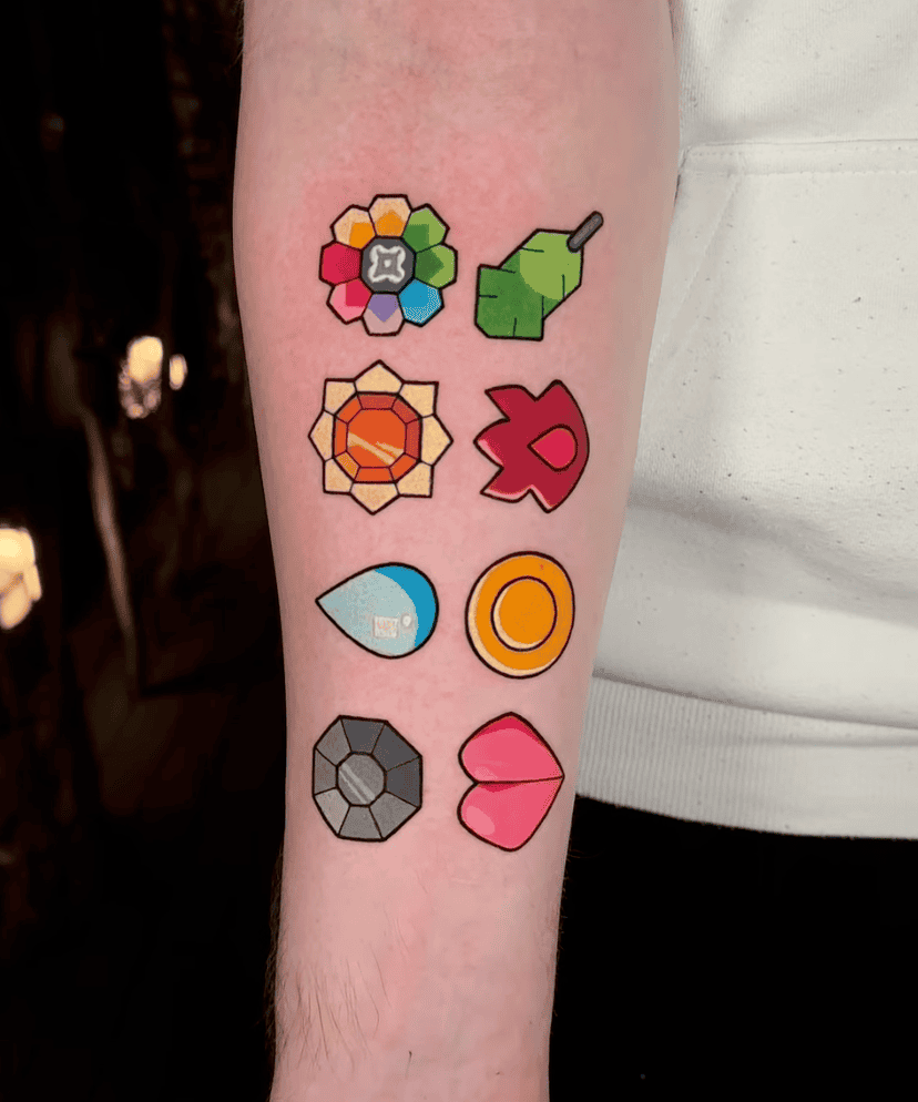 Pokémon Badges Pokémon Tattoo