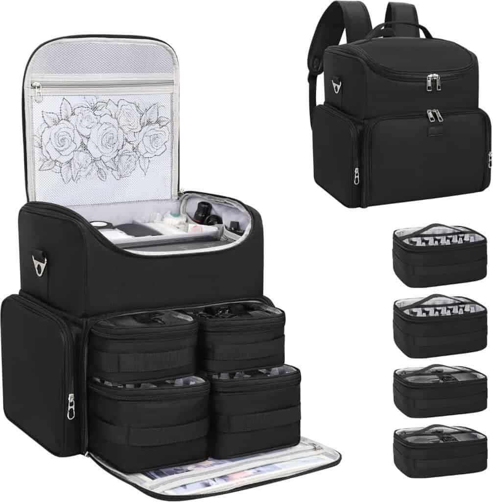 Relavel Tattoo Backpack with 4 Removable Pouches