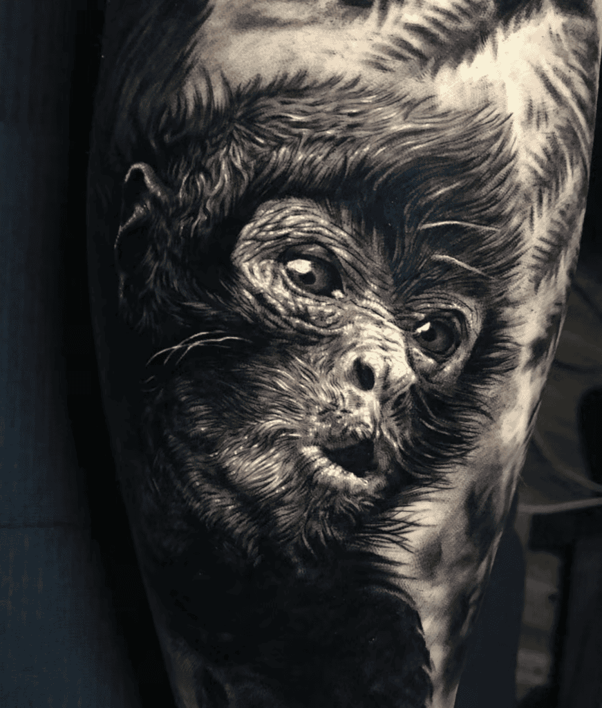Spider Monkey Tattoo