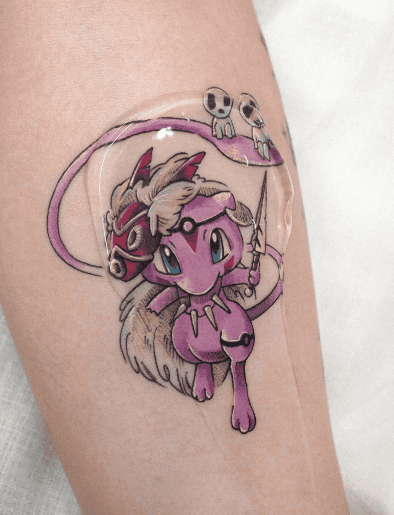 Studio Ghibli X Pokémon Mew Tattoo