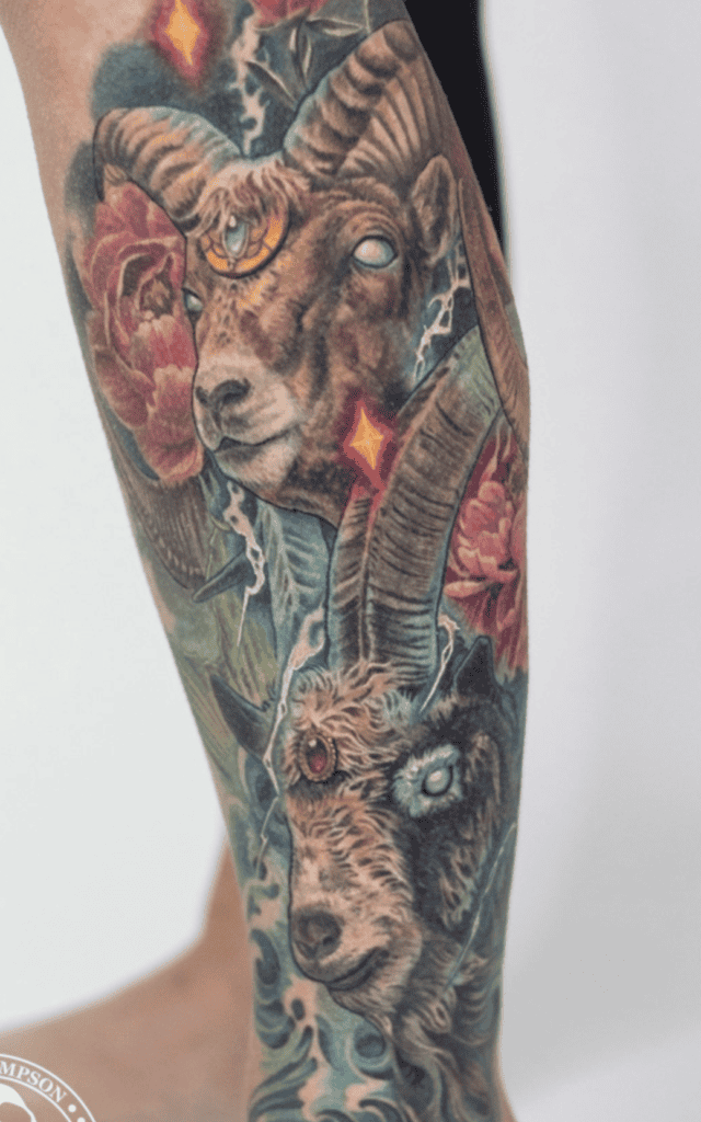 Tanngrisnir & Tanngnjóstr Norse Mythology Tattoo