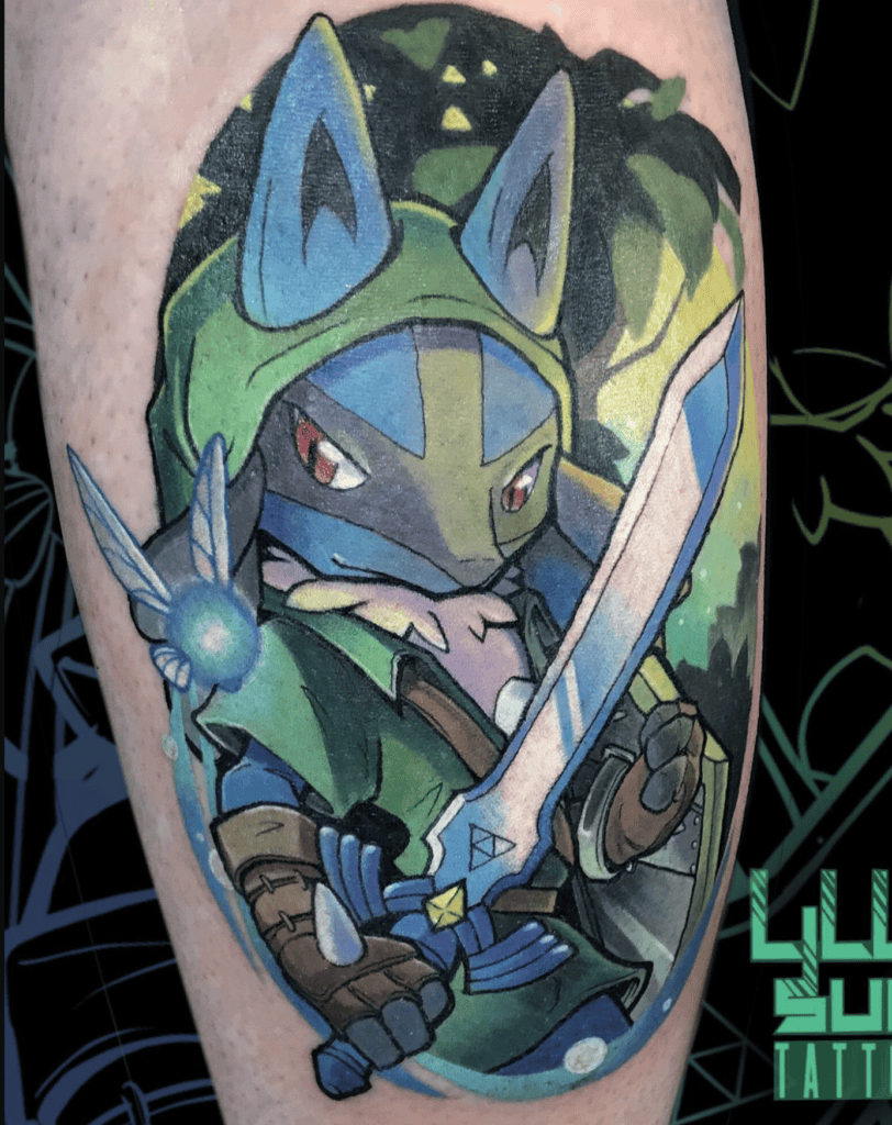 Zelda X Pokémon Tattoo