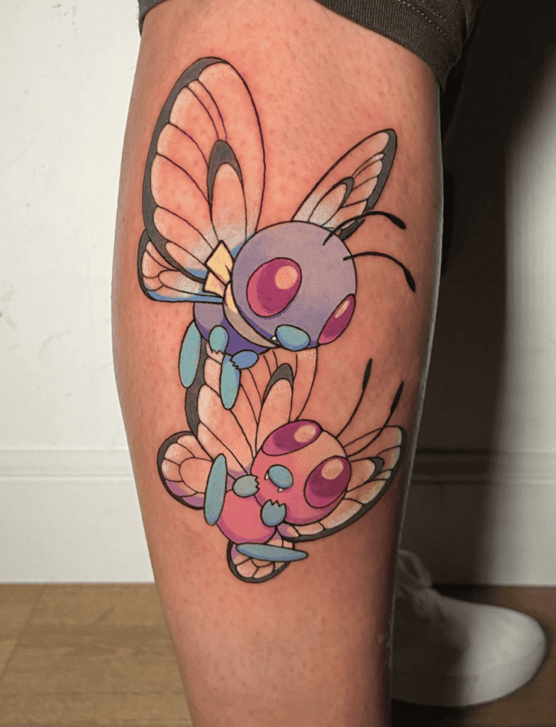 Ash’s Butterfree Pokémon Anime Tattoo
