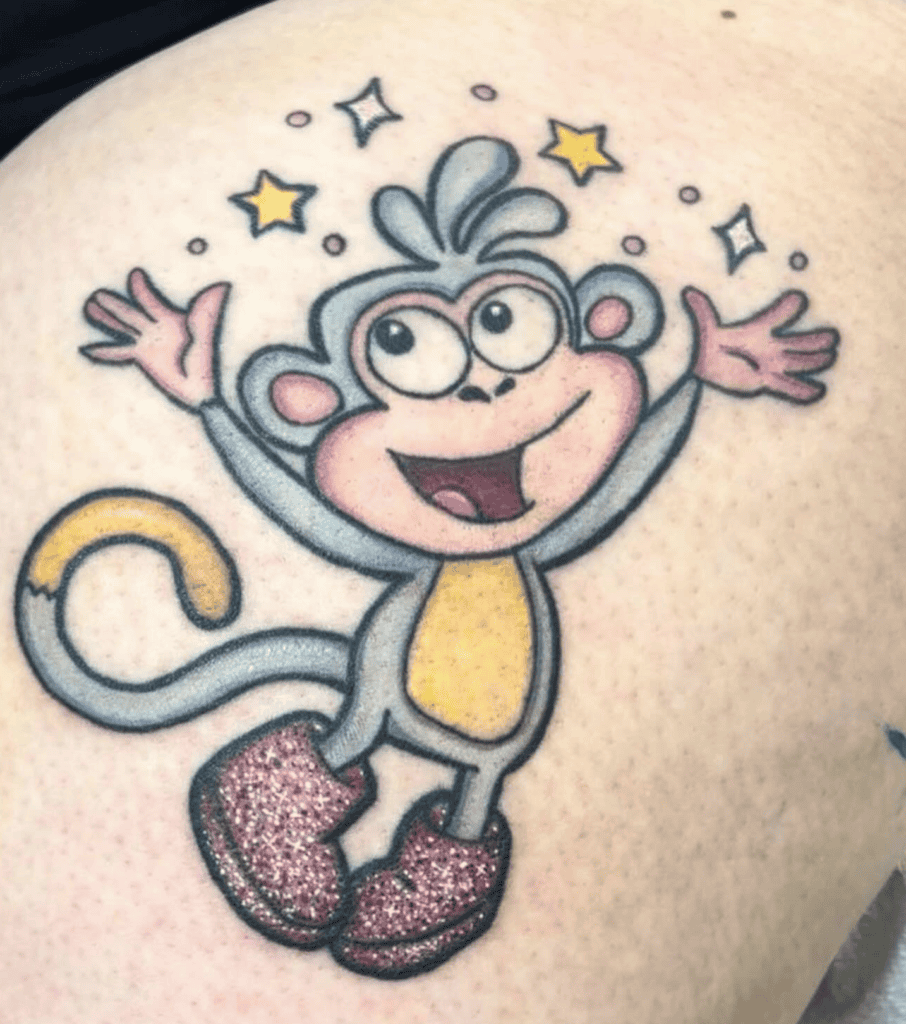 Boots Monkey Tattoo