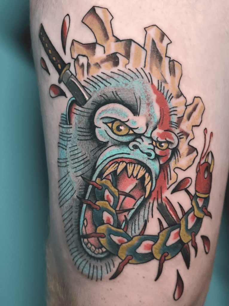 Guardian Ape Tattoo