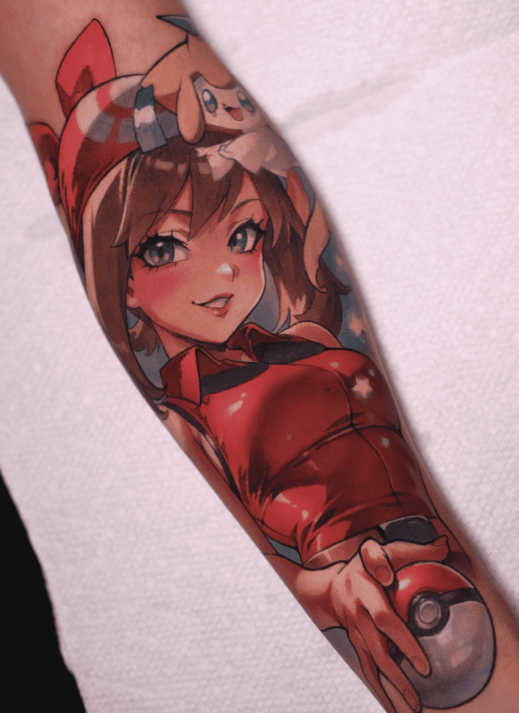 May Pokémon Anime Tattoo