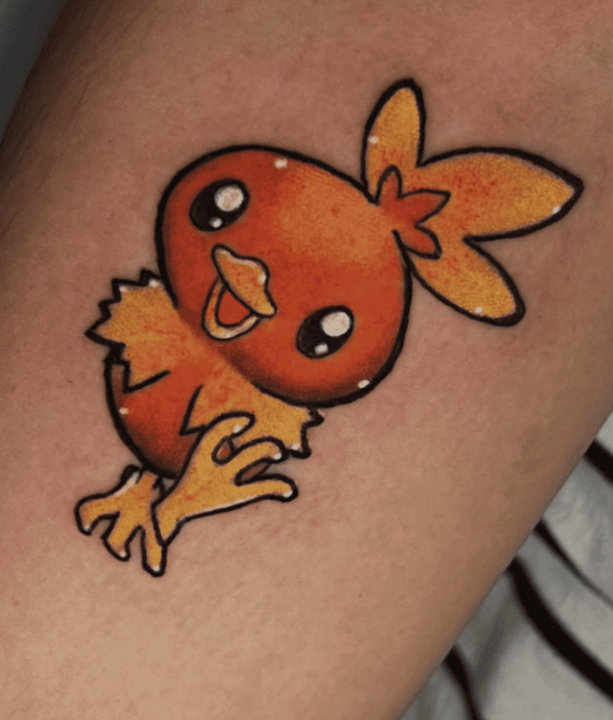 May’s Torchic Happy Pokémon Anime Tattoo