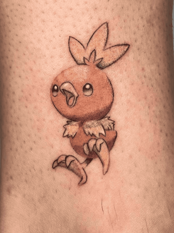 May’s Torchic Pokémon Anime Tattoo