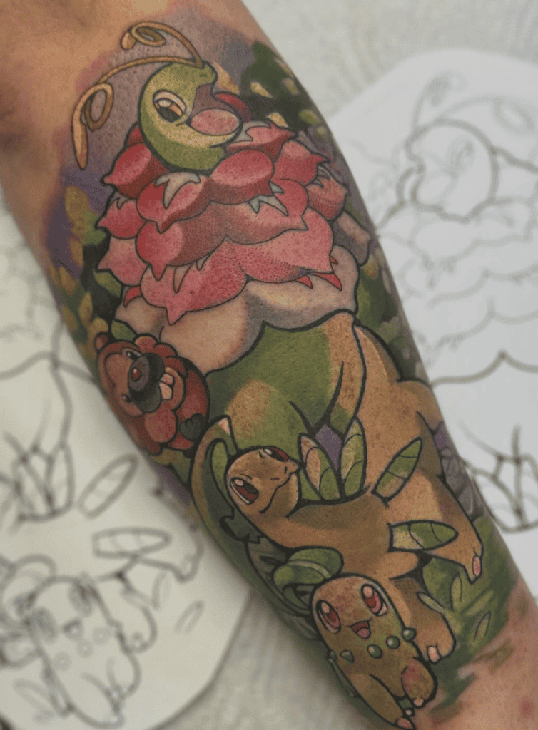 Mega Meganium Mega Pokémon Tattoo