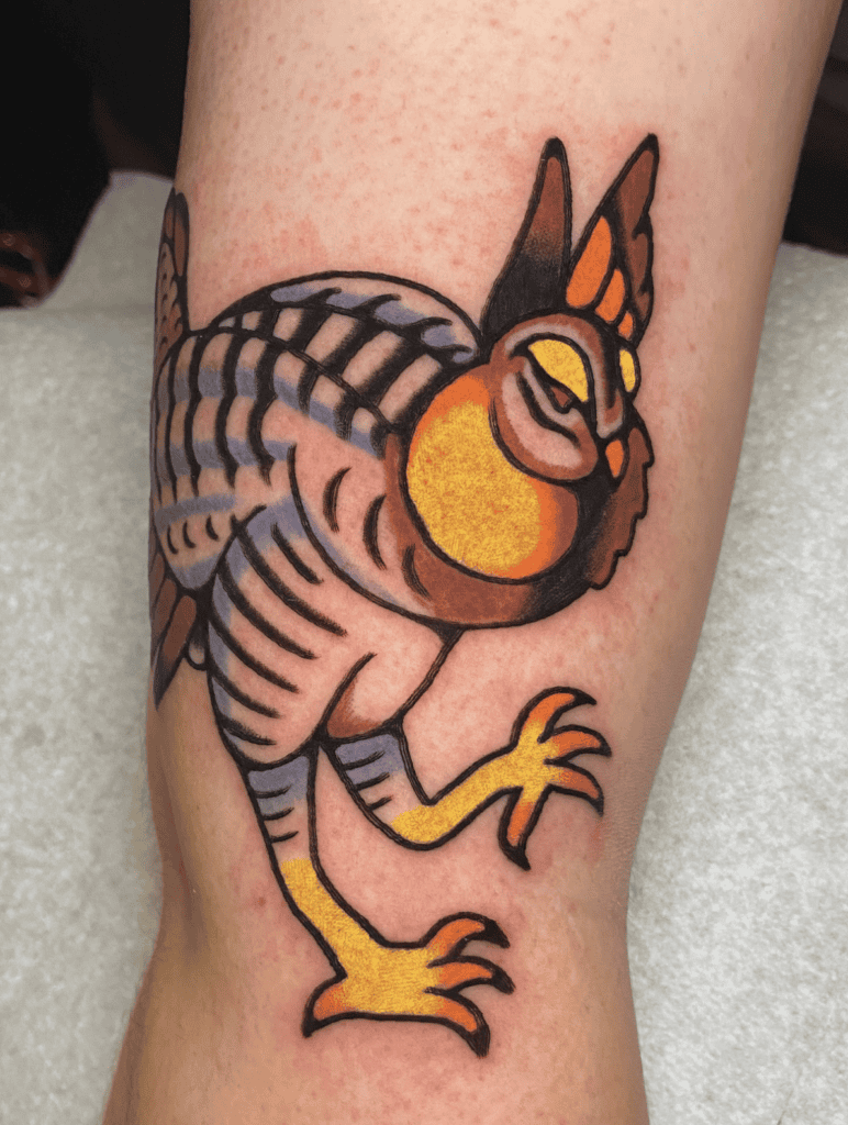 Prairie Simple Chicken Tattoo