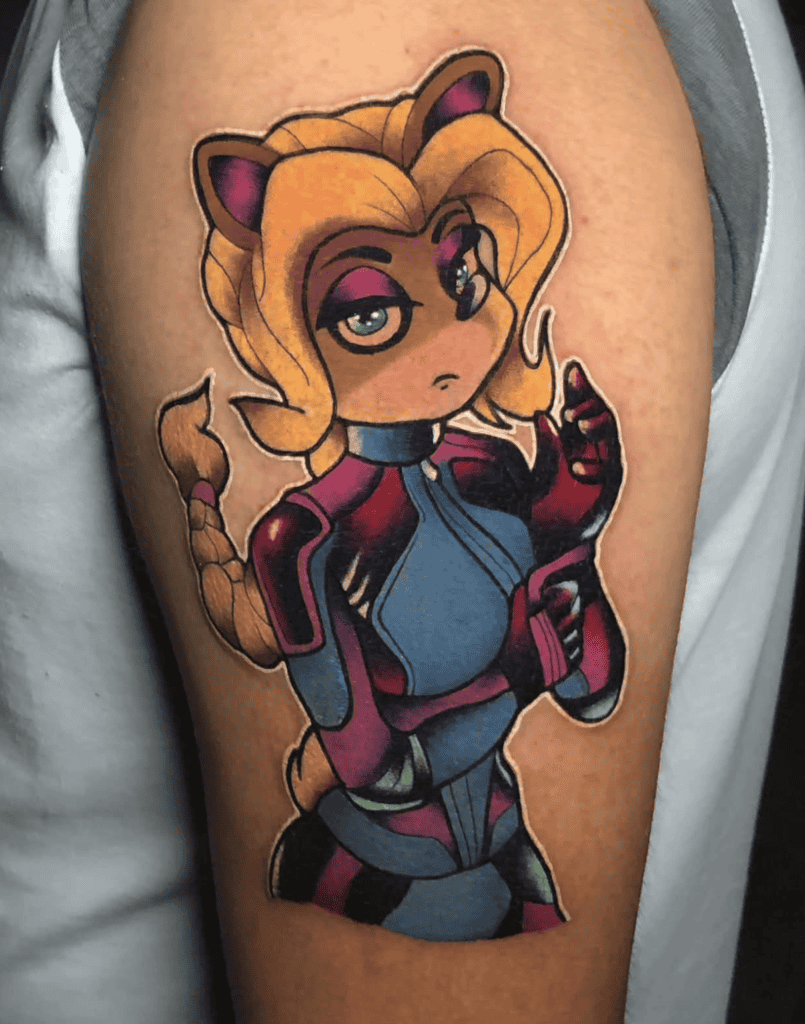 Tawna Crash Bandicoot Tattoo