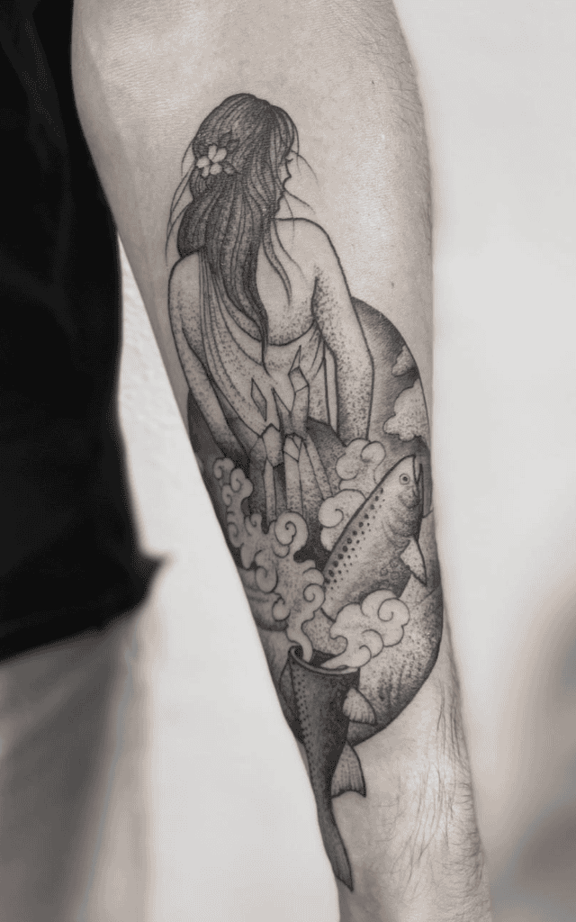 Aengus Celtic Mythology Tattoo