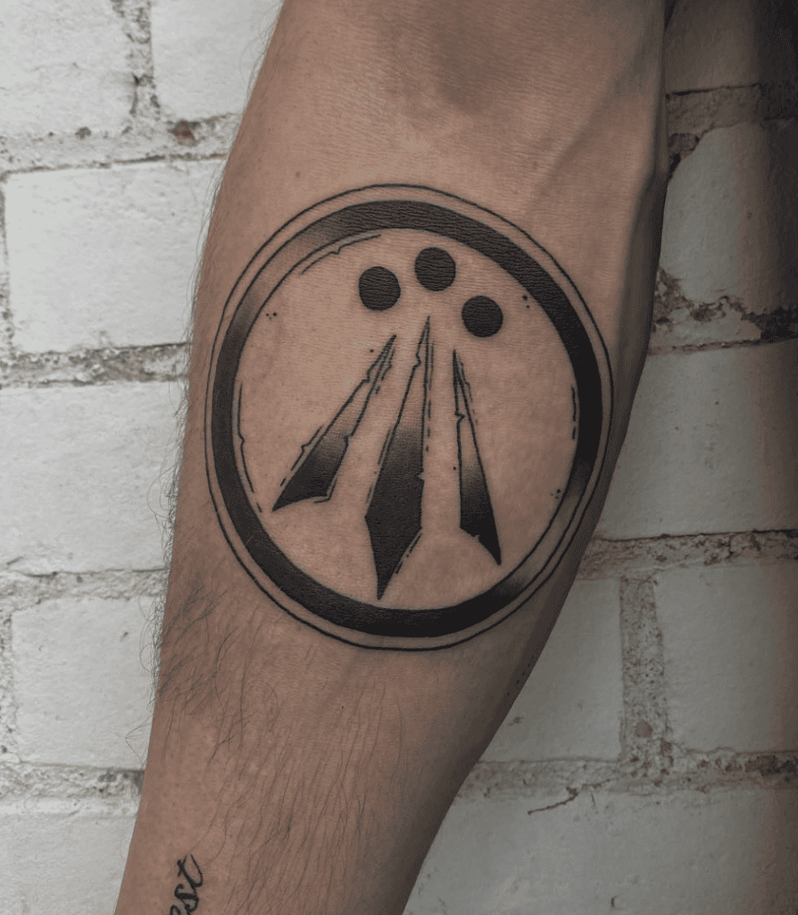 Awen Celtic Mythology Tattoo