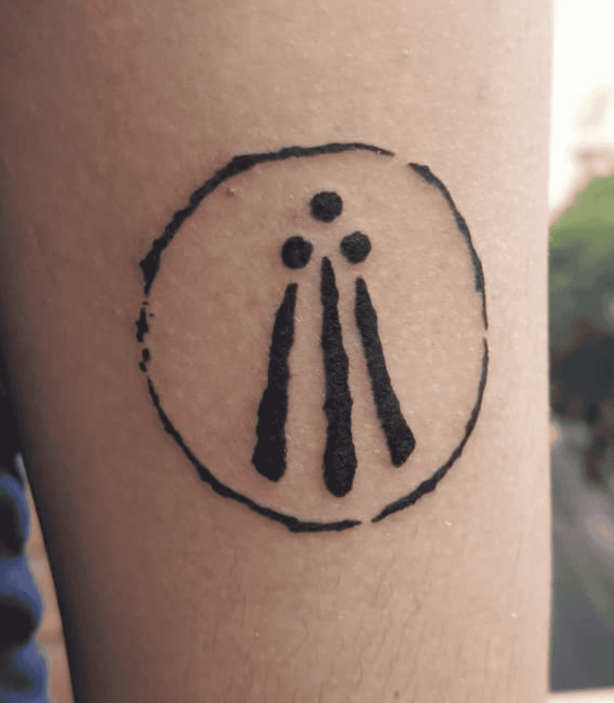 Awen Simple Celtic Mythology Tattoo