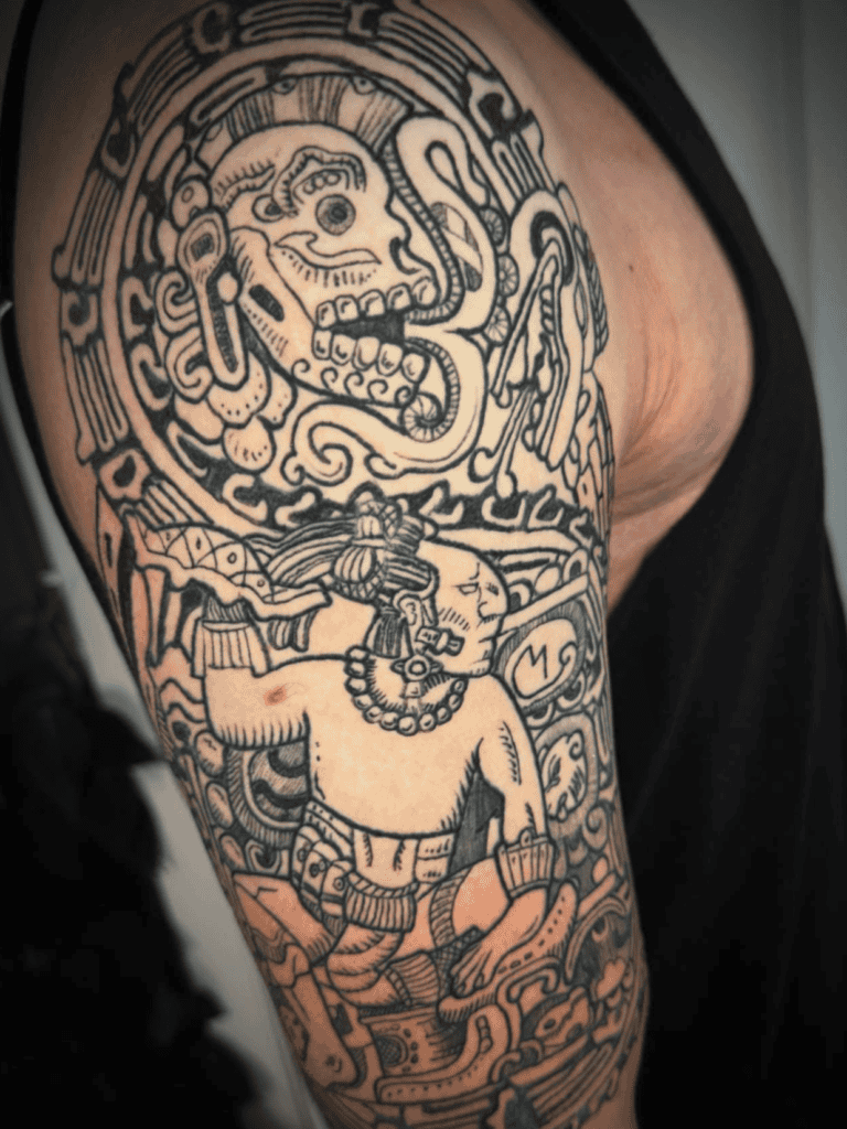 Aztec X Mayan Mythology Tattoo