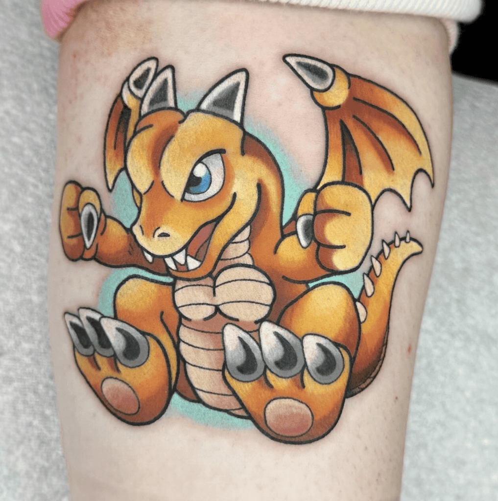 Baby Dragon Yu-Gi-Oh! Tattoo