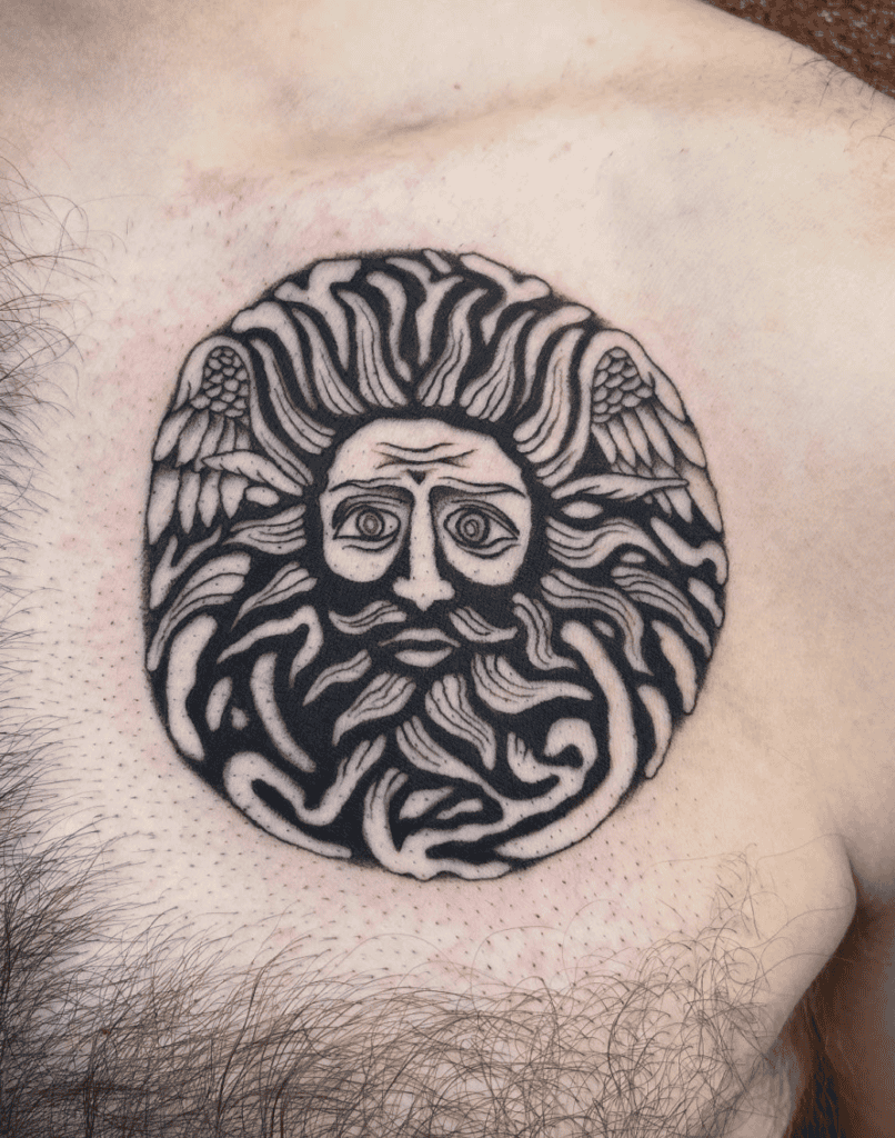 Belenus Disk Celtic Mythology Tattoo