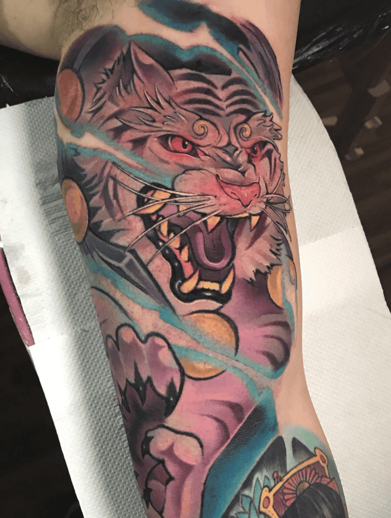 Byakko Tiger Fierce Tattoo