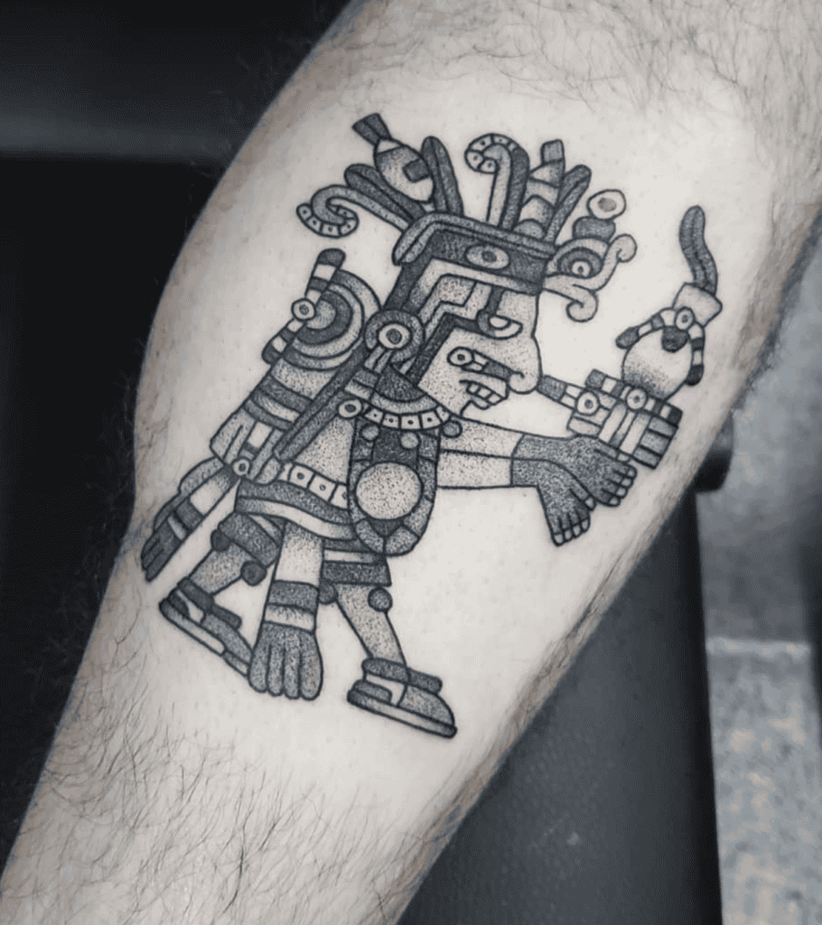 Centeotl God Aztec Mythology Tattoo
