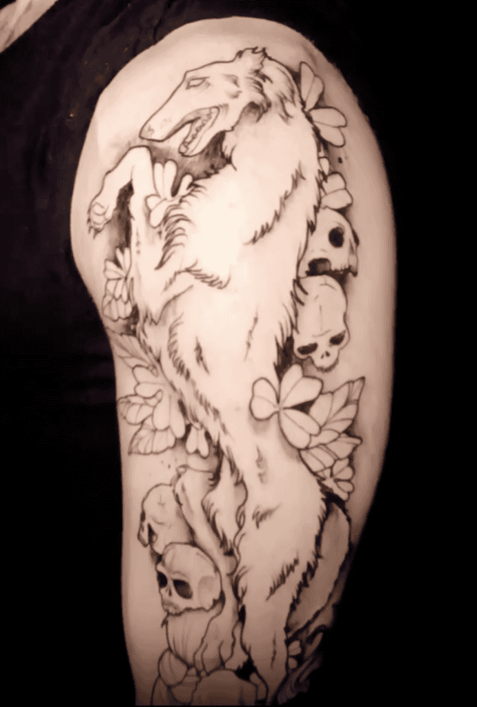Cu Sith Celtic Mythology Tattoo