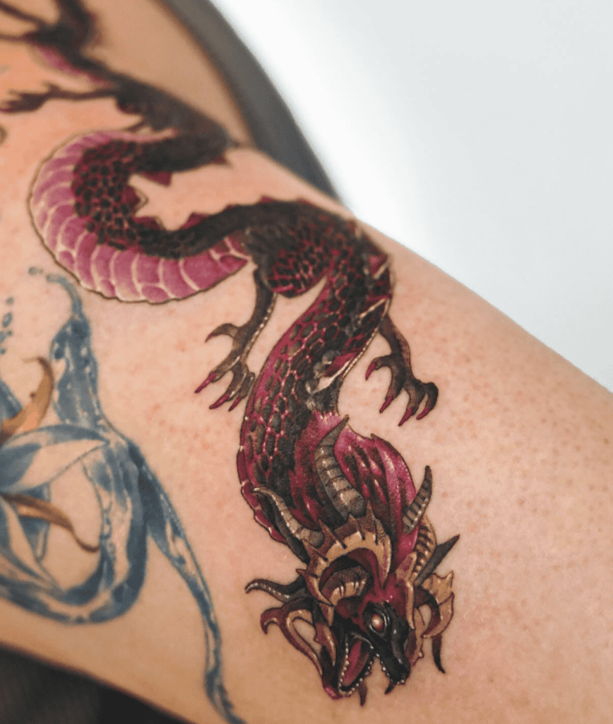 Demon Dragon Legend of Zelda Tattoo