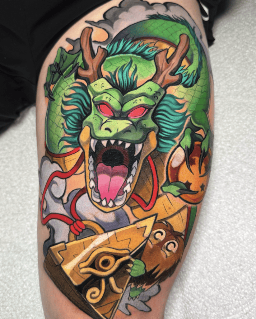 Dragon Ball X Yu-Gi-Oh! Tattoo