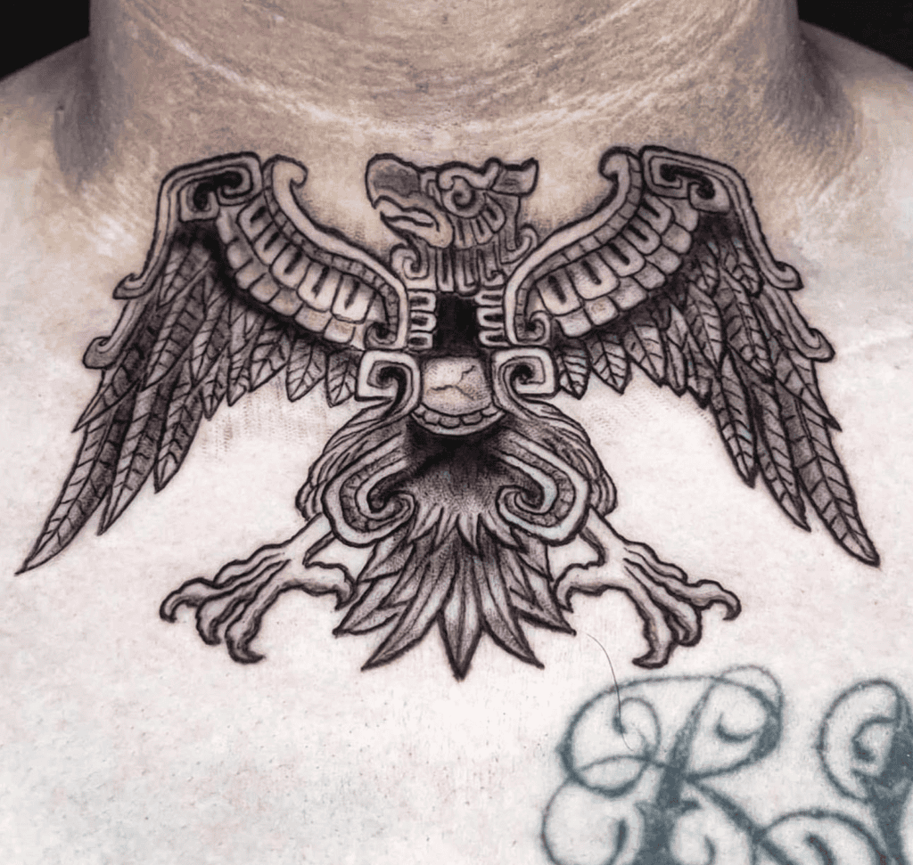 Eagle Bird Aztec Mythology Tattoo