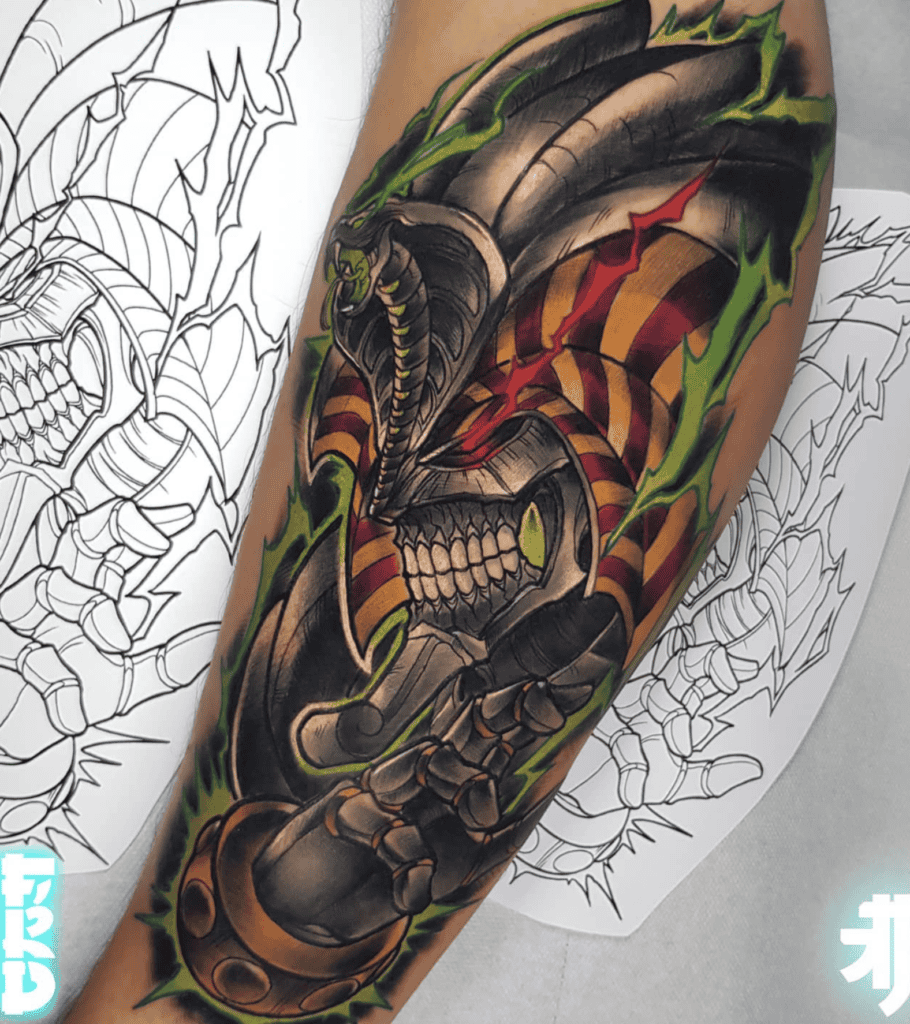 Exodia Necross Yu-Gi-Oh! Tattoo