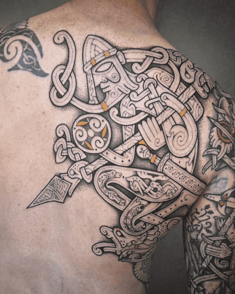 Fionn mac Cumhaill Knot Celtic Mythology Tattoo