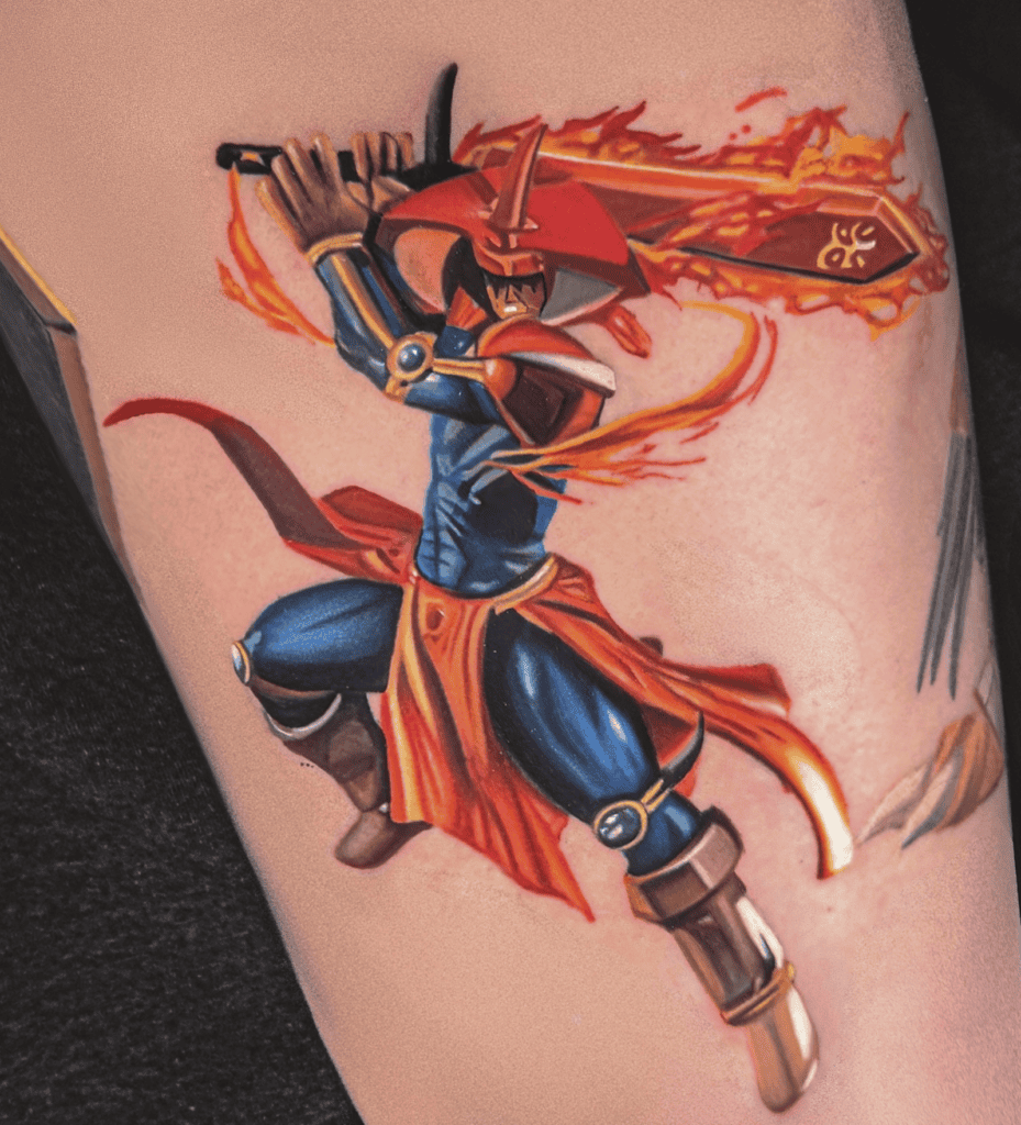 Flame Swordsman Yu-Gi-Oh! Tattoo