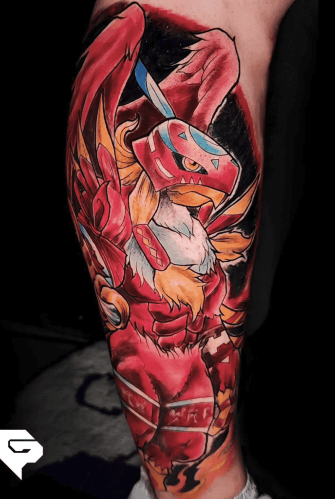 Garudamon Digimon Tattoo