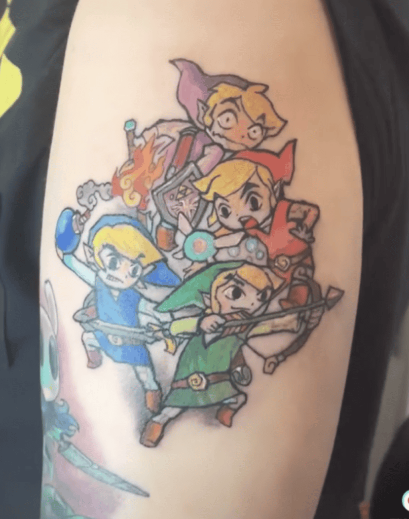 Hero of the Four Sword Legend of Zelda Tattoo
