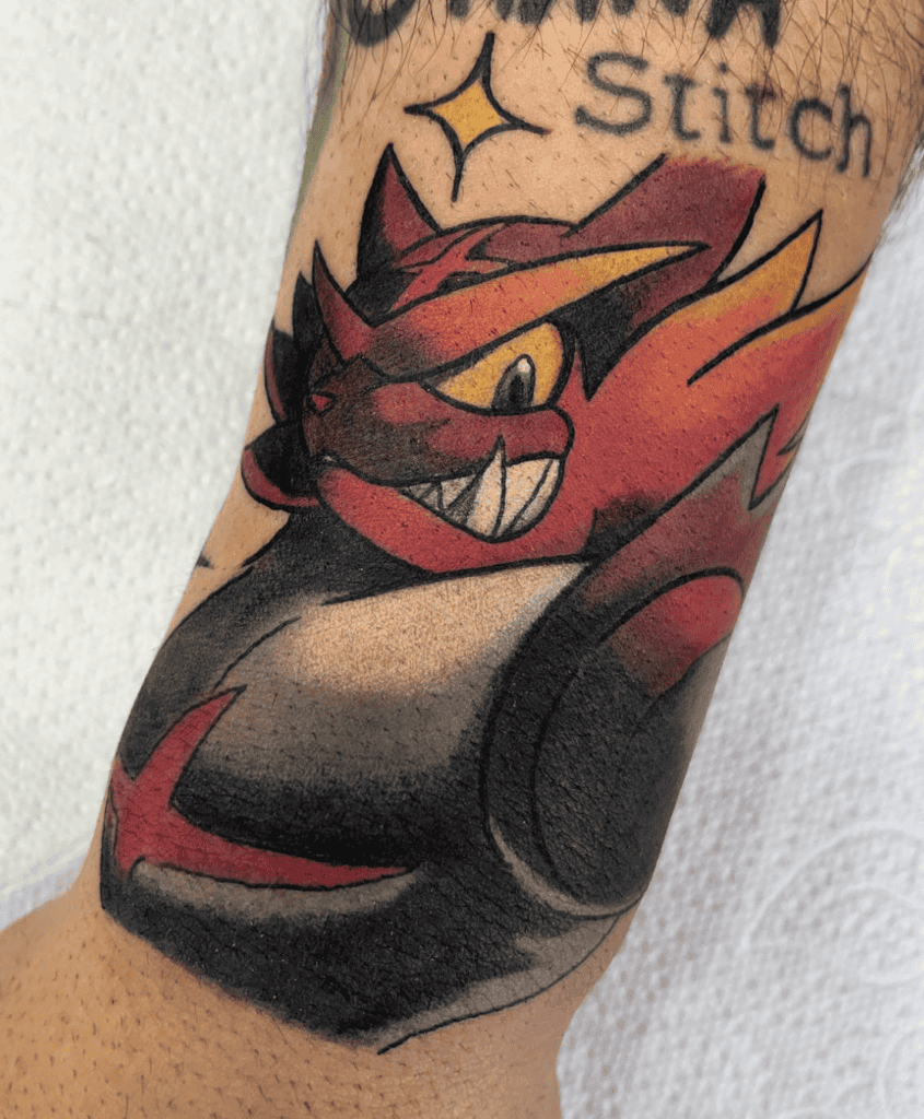 Incineroar Tiger Tattoo