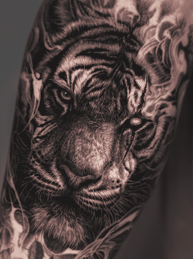 Indochinese Tiger Scar Tattoo